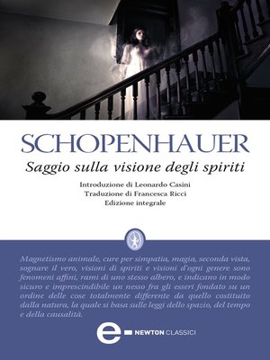 cover image of Saggio sulla visione degli spiriti